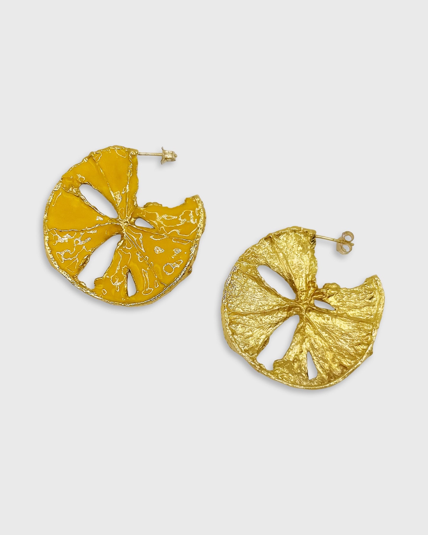 Boucles d'oreilles Cuba Large jaune - archive
