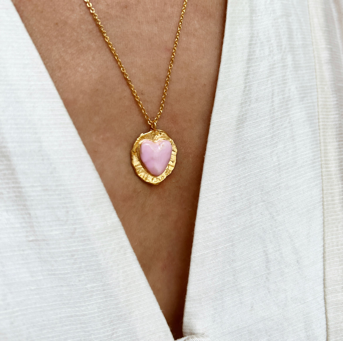 Collier Travia octobre rose