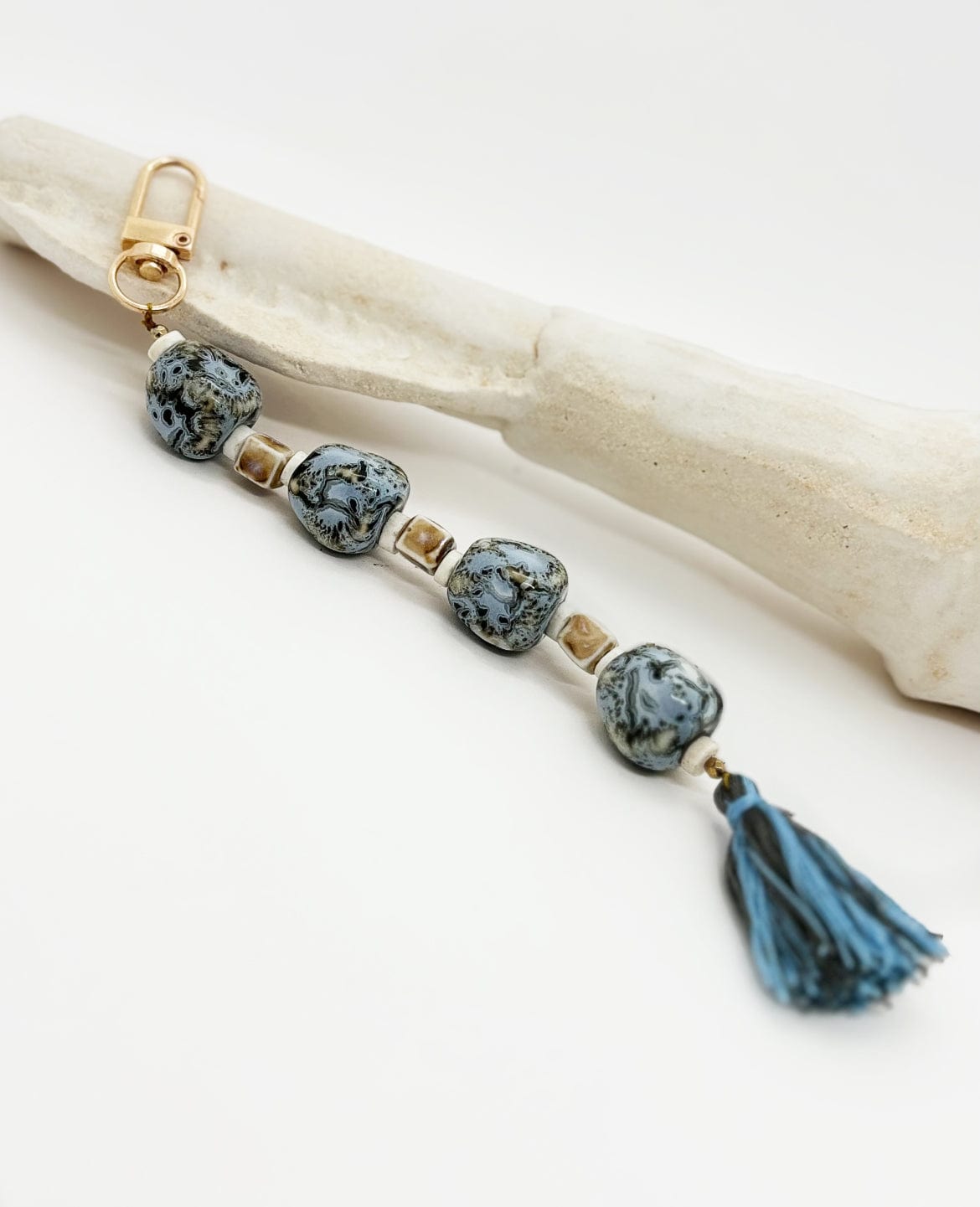 Elise Tsikis Paris Bijoux de sac Dali bleu