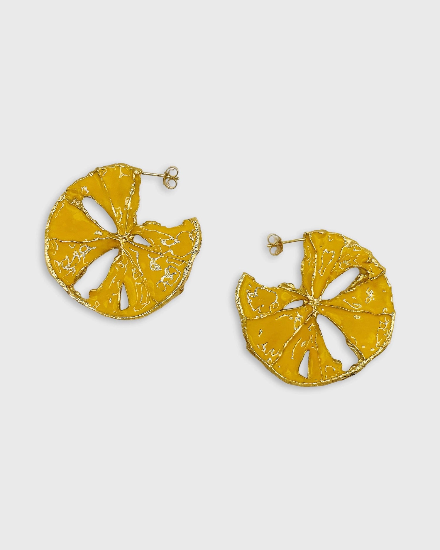 Elise Tsikis Paris Boucles d'oreilles Cuba Large jaune - archive