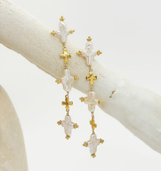 Elise Tsikis Paris Boucles d'oreilles Hellenica