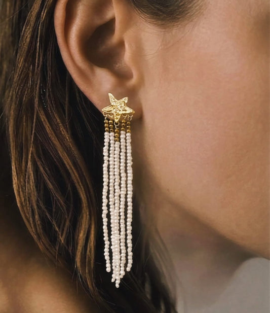 Elise Tsikis Paris Boucles d'oreilles Junta Pearl