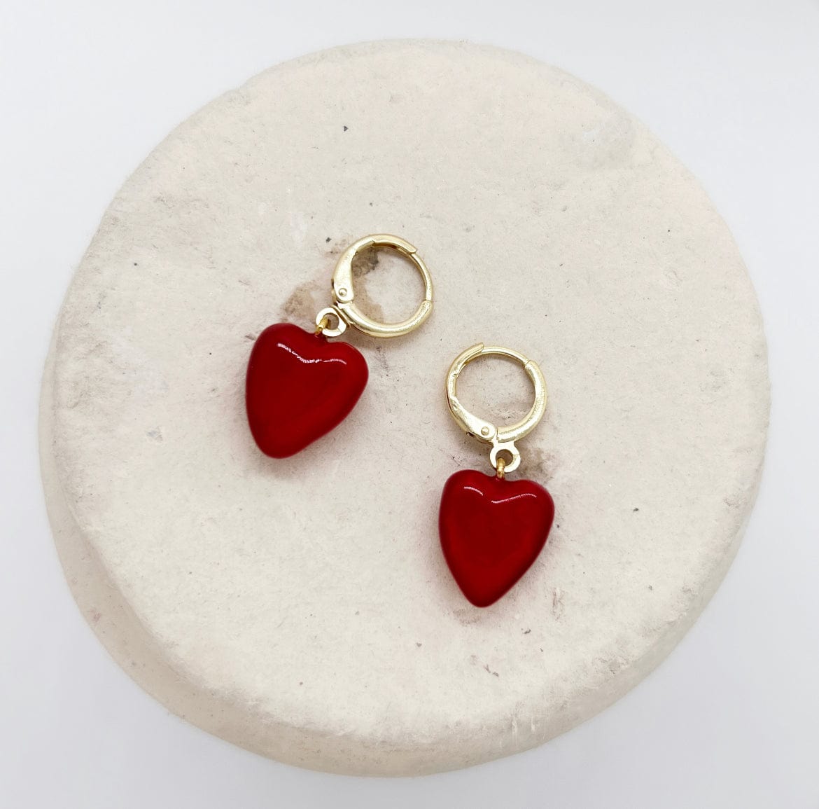 Elise Tsikis Paris Boucles d'oreilles Lana rouge - archive