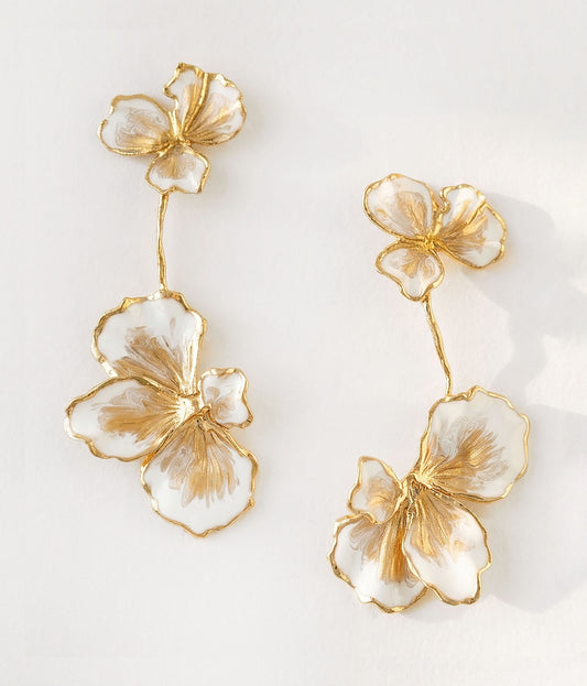 Elise Tsikis Paris Boucles d'oreilles Naiada Émaillées