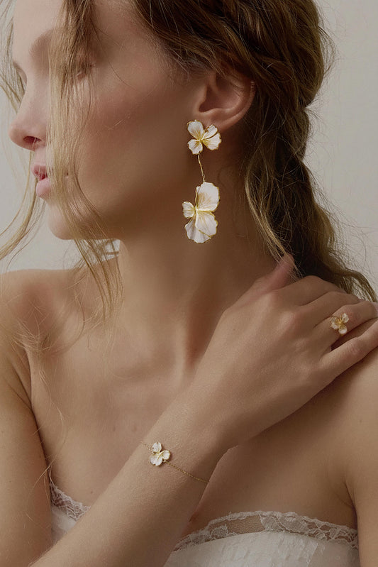Elise Tsikis Paris Boucles d'oreilles Naiada Émaillées