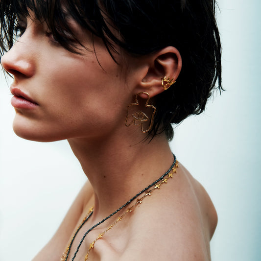 Elise Tsikis Paris Boucles d'oreilles Silveta - archive