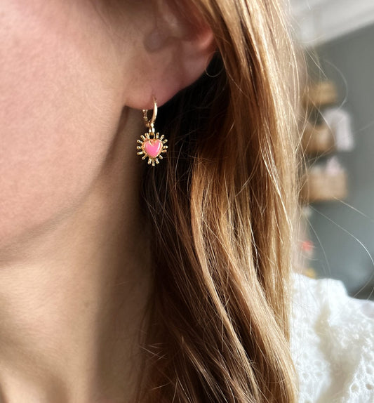 Elise Tsikis Paris Boucles d'oreilles Vigia Octobre Rose - archive