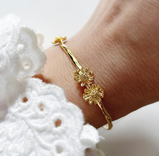 Elise Tsikis Paris Bracelet Jonc Marguerite