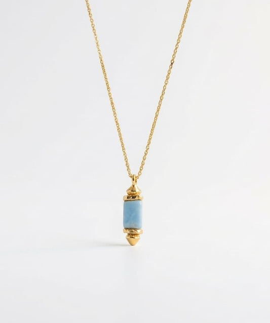 Elise Tsikis Paris Collier Alika bleu