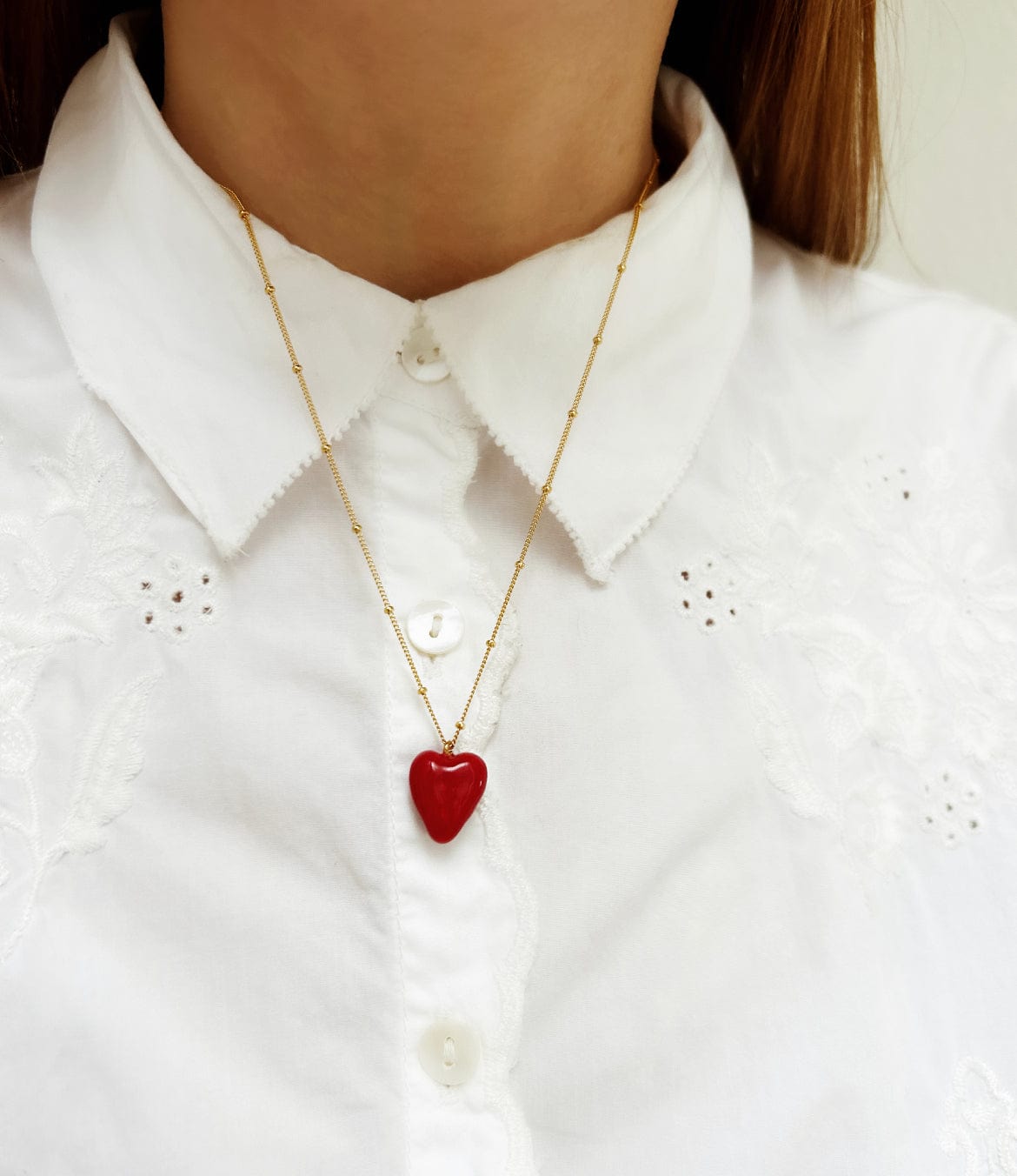 Elise Tsikis Paris Collier Medea rouge - archive