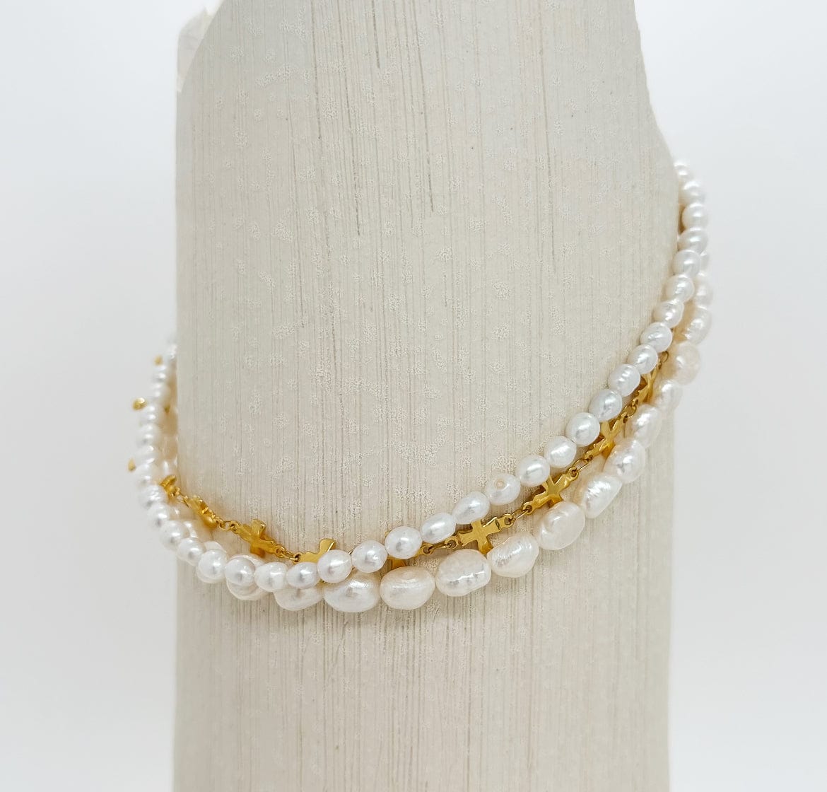 3 pièces Collier à fausse perle