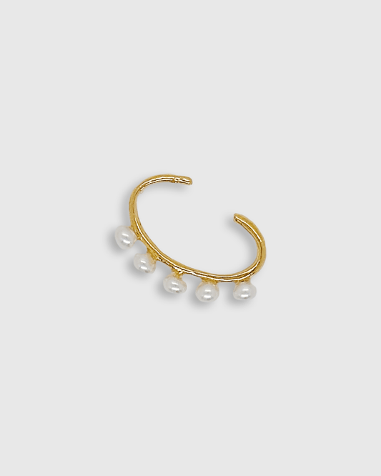 Elise Tsikis Paris Earcuff Moly Pearl