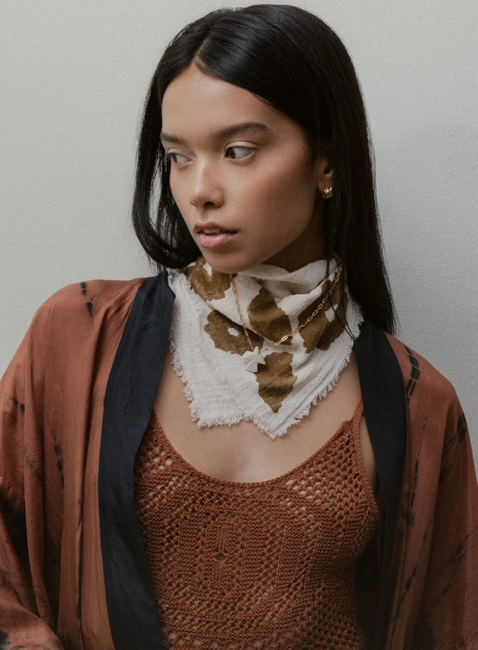 Elise Tsikis Paris Foulard Colima écru