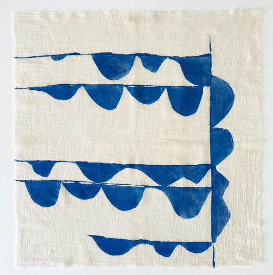 Elise Tsikis Paris Foulard Houston bleu