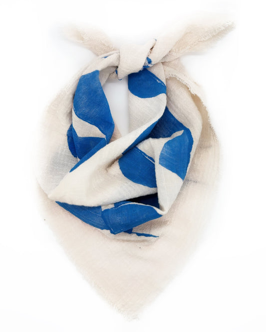 Elise Tsikis Paris Foulard Houston bleu