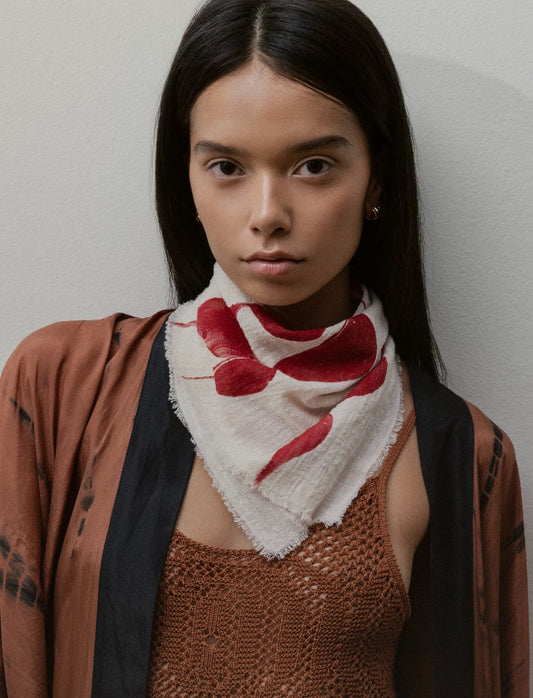 Elise Tsikis Paris Foulard Houston rouge