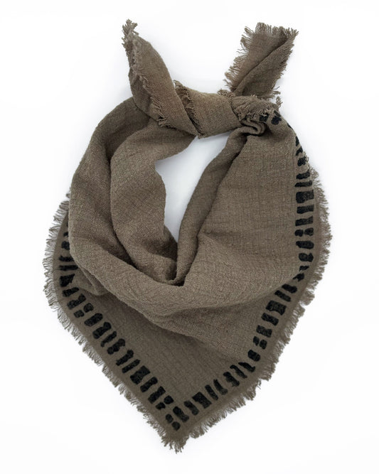 Elise Tsikis Paris Foulard Sinaloa kaki