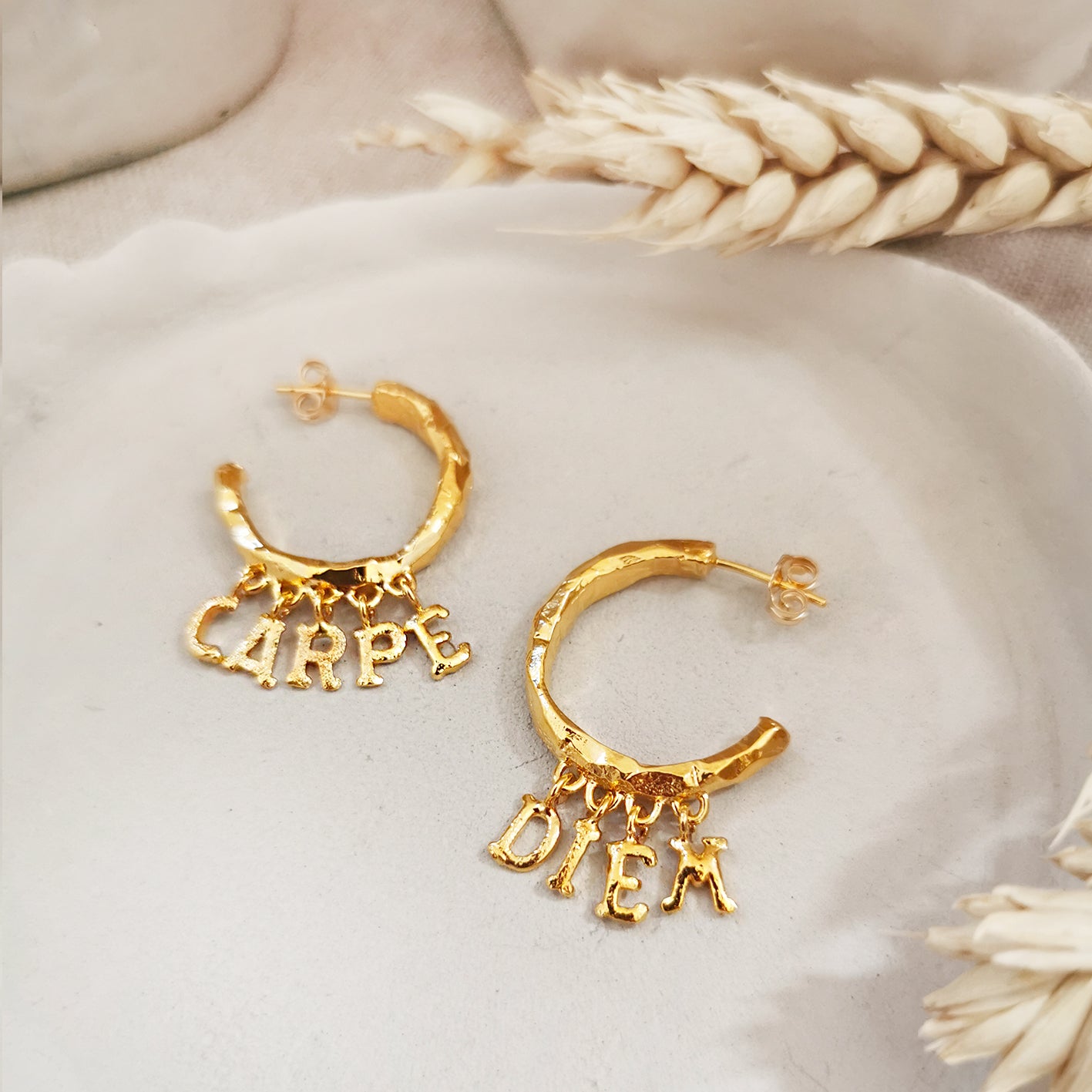 Boucles d'oreilles Carpe Diem
