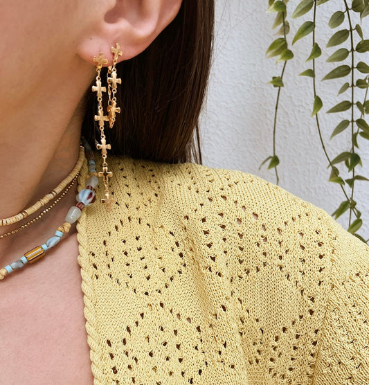 Elise Tsikis Paris Boucles d'oreilles Saou - archive