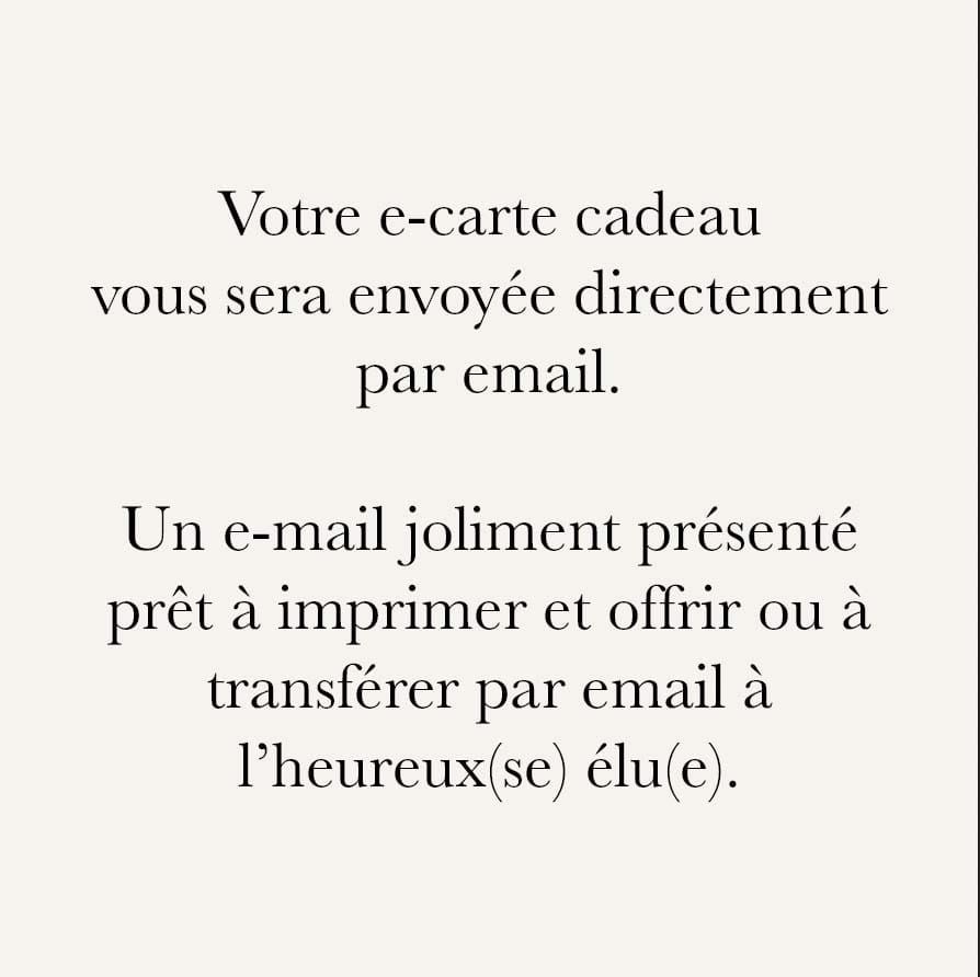 Elise Tsikis Paris e-carte cadeau