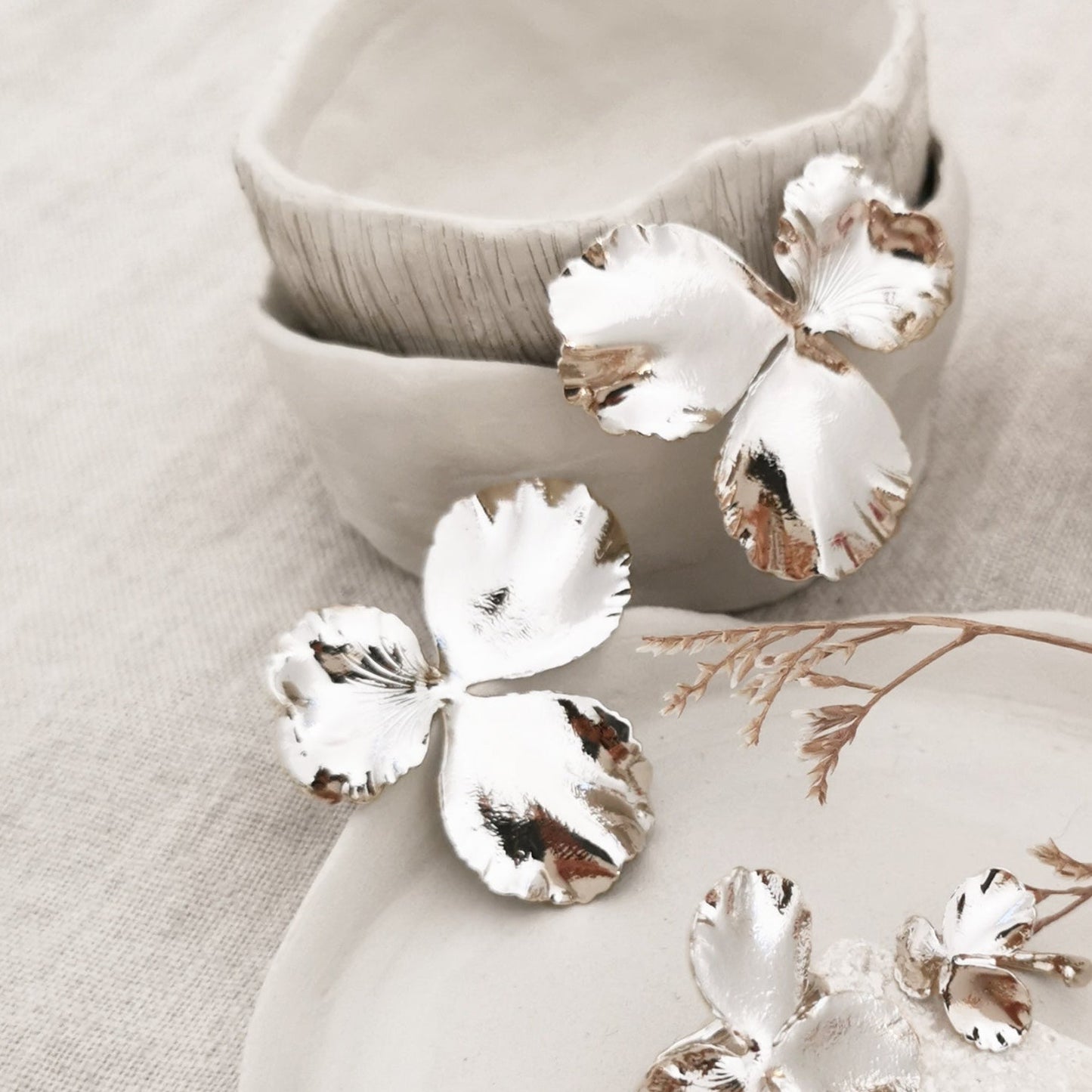 Boucles d'oreilles Pensée Medium