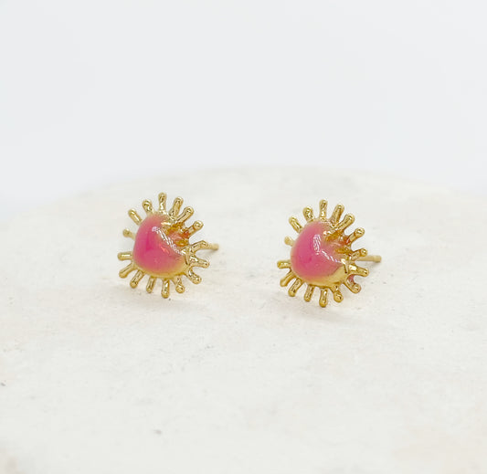 Boucles d'oreilles Xelha Octobre Rose