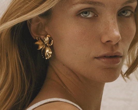 Boucles d'oreilles Pensée Medium