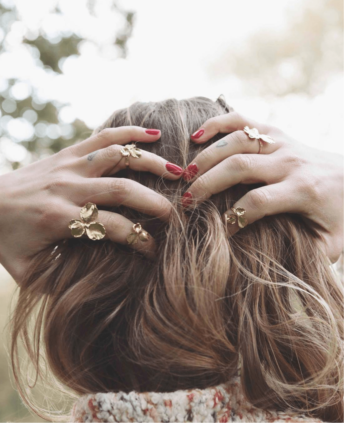 Elise Tsikis Paris Bague Pensée Medium