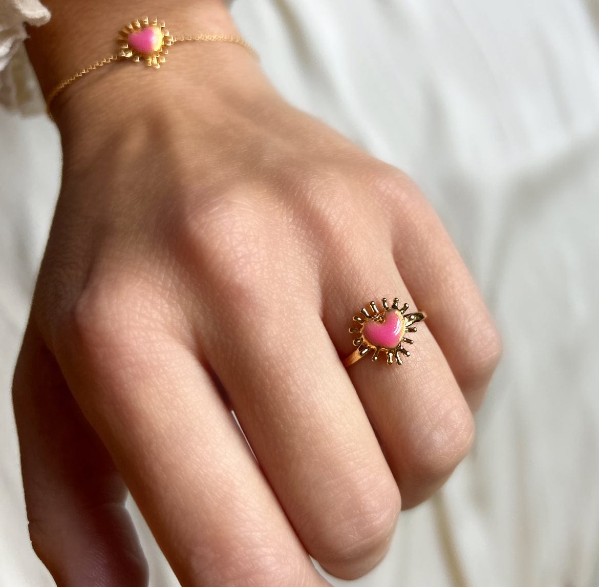 Elise Tsikis Paris Bague Santissima Octobre Rose