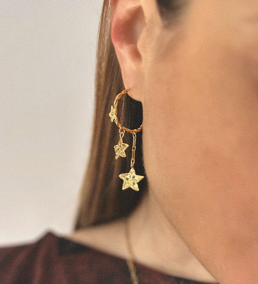 Elise Tsikis Paris Boucles d'oreilles Amarillo