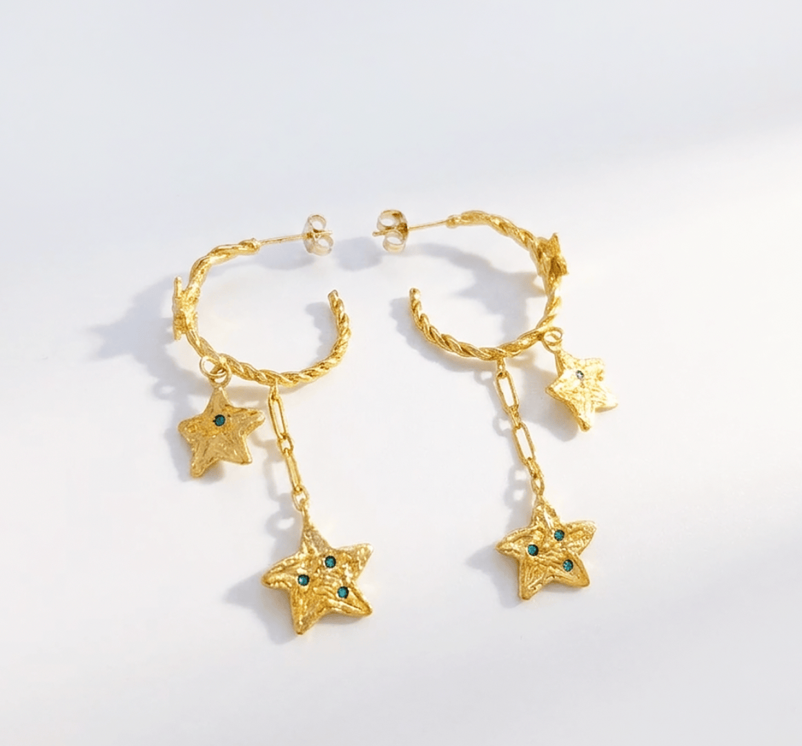 Elise Tsikis Paris Boucles d'oreilles Amarillo