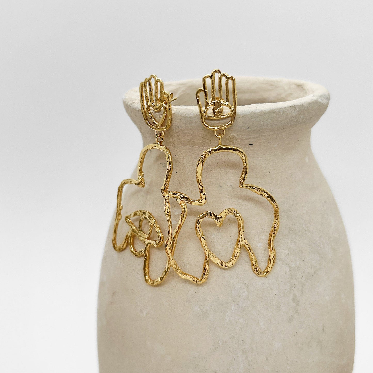 Elise Tsikis Paris Boucles d'oreilles Cuerpomano - archive