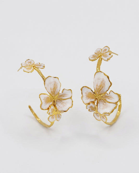 Elise Tsikis Paris Boucles d'oreilles Ditsa Émaillées
