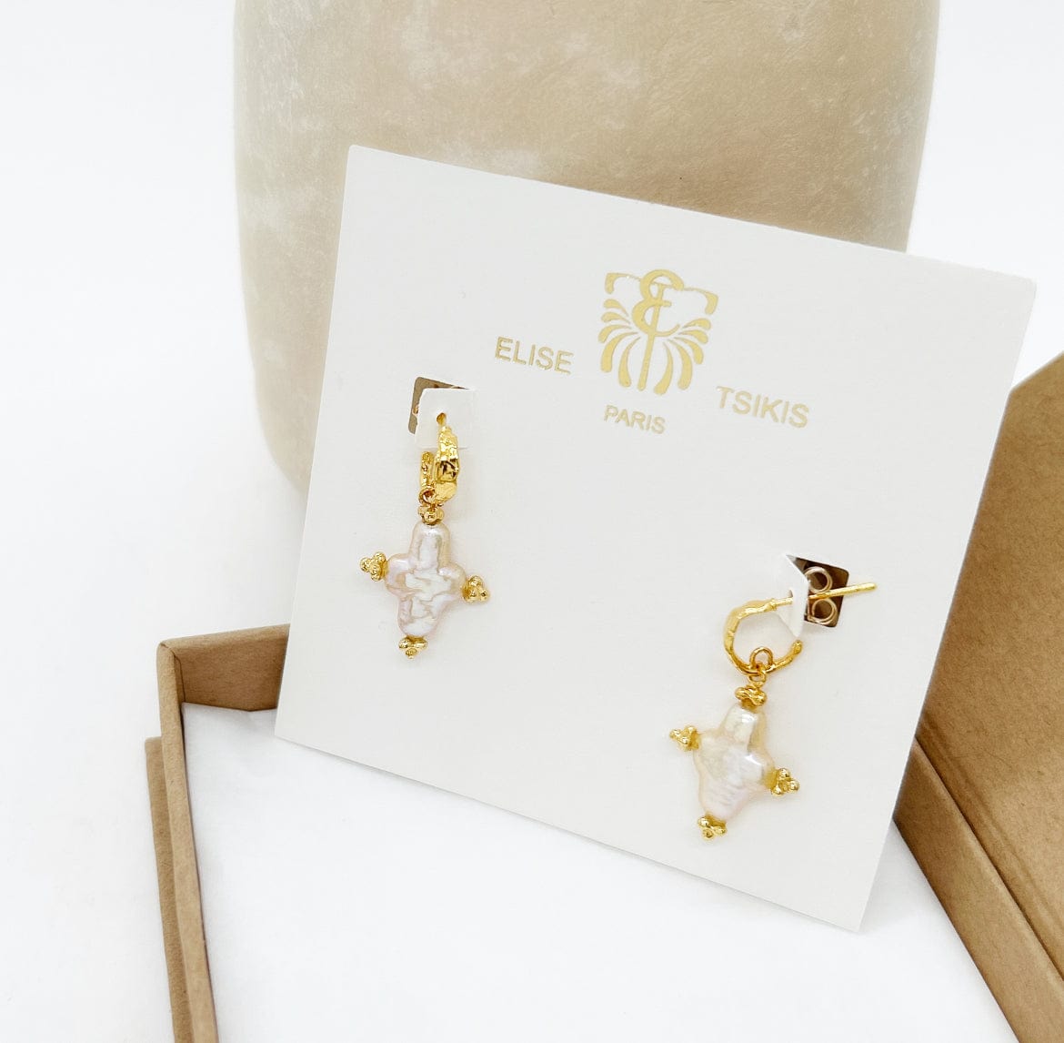 Elise Tsikis Paris Boucles d'oreilles Ethérée