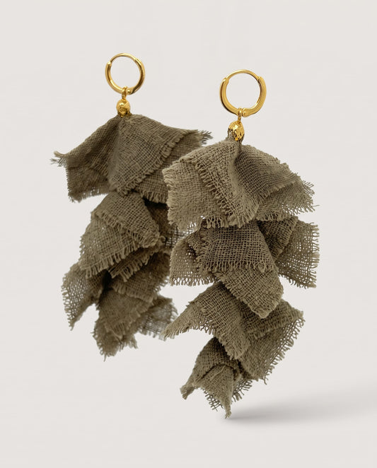 Elise Tsikis Paris Boucles d'oreilles Galatas Vert