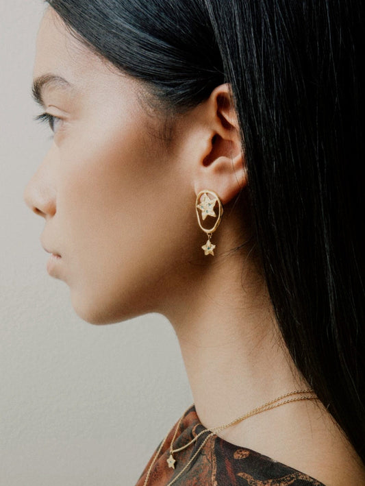 Elise Tsikis Paris Boucles d'oreilles Garland - archive