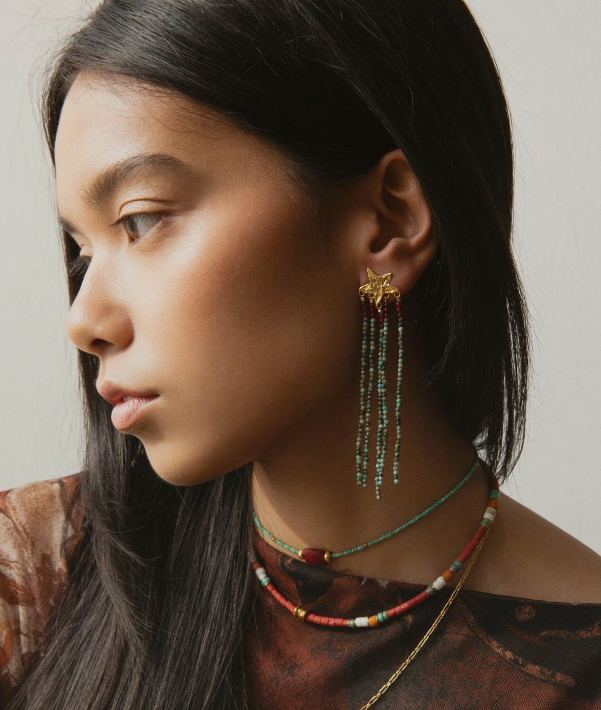 Elise Tsikis Paris Boucles d'oreilles Junta