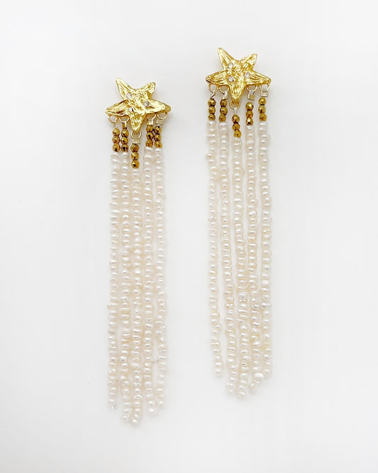 Elise Tsikis Paris Boucles d'oreilles Junta Pearl