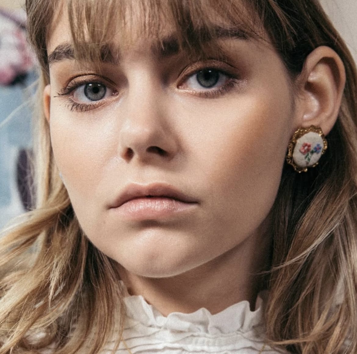 Elise Tsikis Paris Boucles d'oreilles Lavande - archive