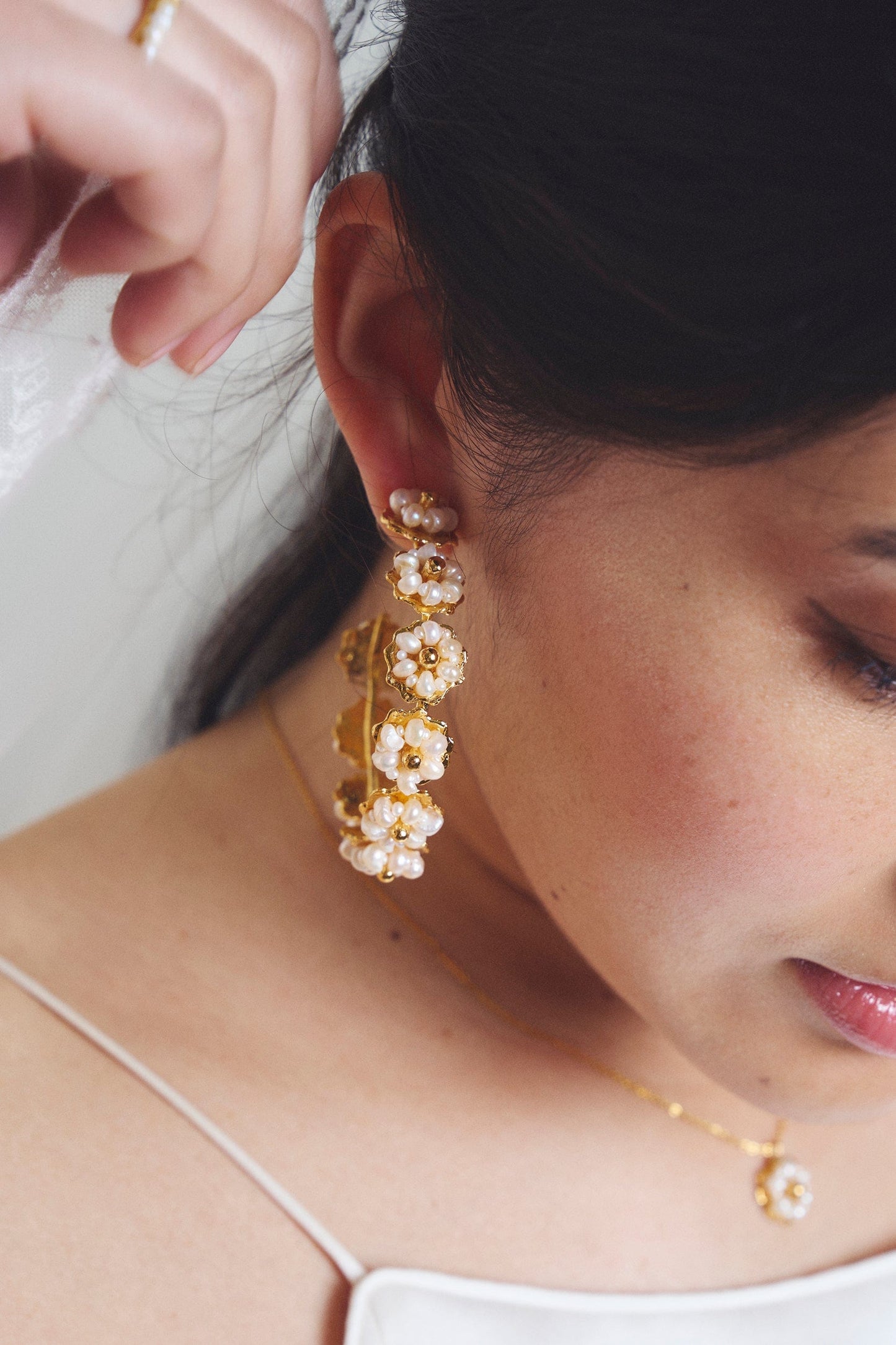 Elise Tsikis Paris Boucles d'oreilles Lefkada large - archive