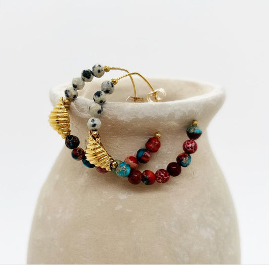 Elise Tsikis Paris Boucles d'oreilles Manzoni - archive