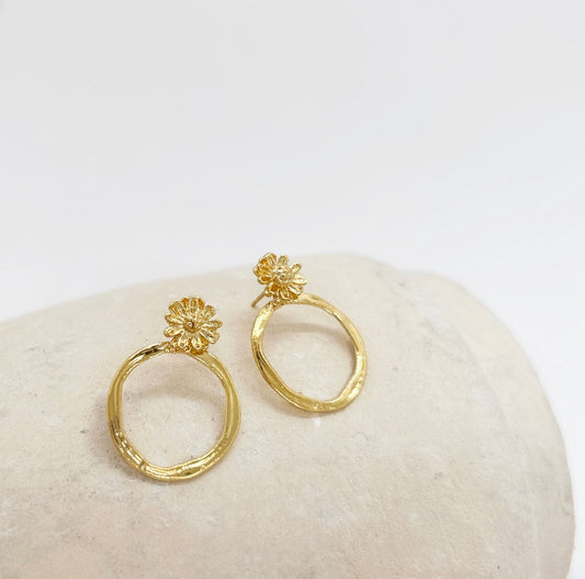Elise Tsikis Paris Boucles d'oreilles Marguerite Medium