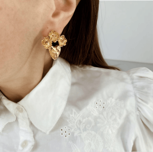 Elise Tsikis Paris Boucles d'oreilles Mucha - archive