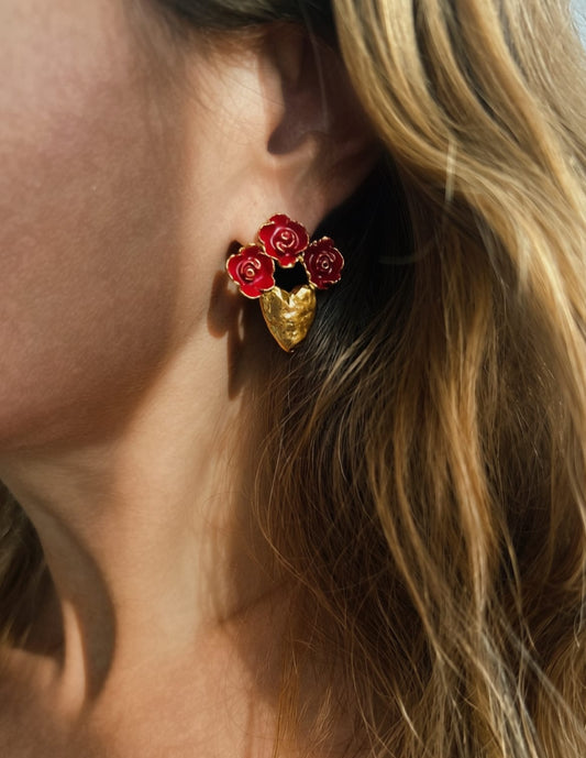 Elise Tsikis Paris Boucles d'oreilles Mucha - archive