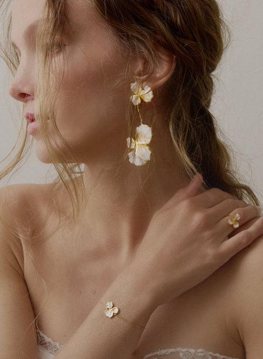 Elise Tsikis Paris Boucles d'oreilles Naiada Émaillées