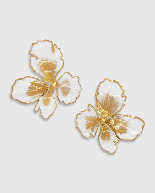 Elise Tsikis Paris Boucles d'oreilles Nemesis Large Émaillées