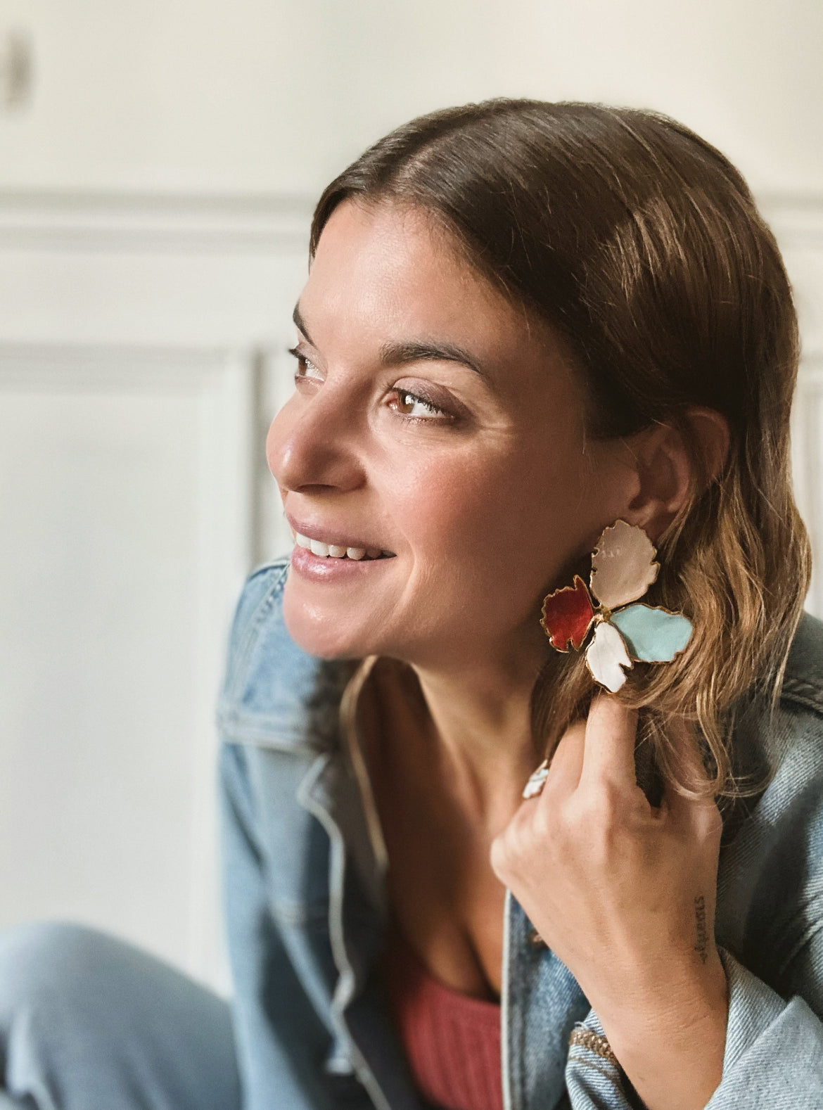 Elise Tsikis Paris Boucles d'oreilles Nemesis Large Poiesis