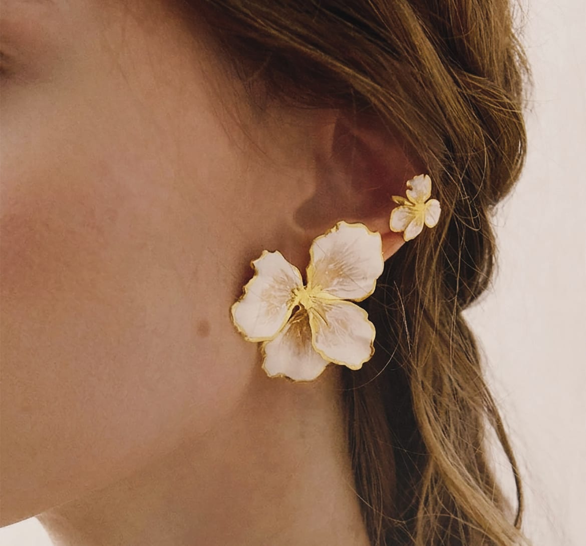 Elise Tsikis Paris Boucles d'oreilles Némésis Medium Émaillées