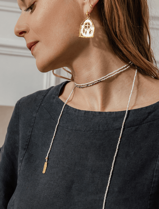 Elise Tsikis Paris Boucles d'oreilles Oikos