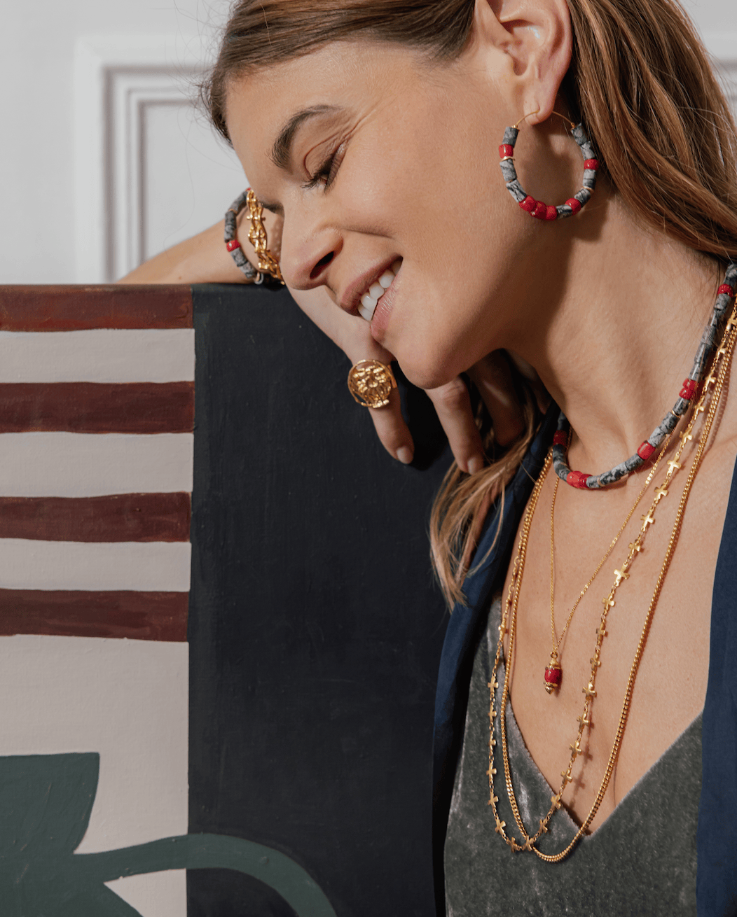 Elise Tsikis Paris Boucles d'oreilles Riani